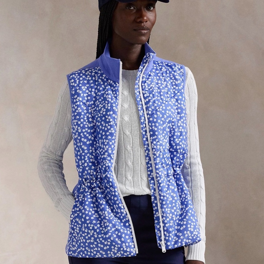 Womens RLX Tech Terry Full Zip Mid Layer Abstract Rose
NWT